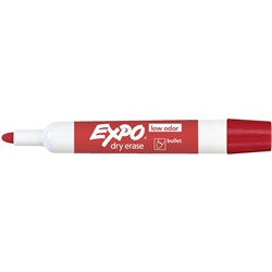 Expo Whiteboard Marker 2.0mm Bullet Tip Red
