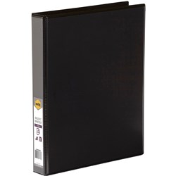 Marbig A4 Black 4 D Ring 25mm Enviro Insert Binder