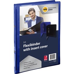Marbig Royal Blue A4 2R 20mm Insert Flexibinder