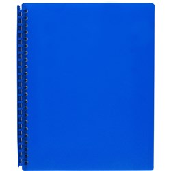 A4 Blue 20 Pocket Refillable Display Book