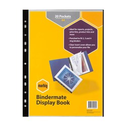 Book Display A4 Bindermate 20 Pocket