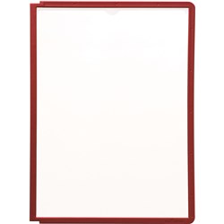 Durable Sherpa Display System Panels A4 Pack 5 Red