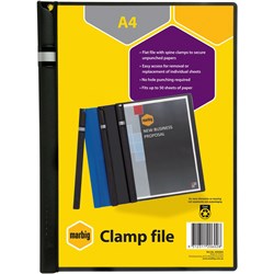 File Clamp Marbig A4 Black