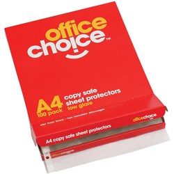Office Choice A4 Economy Sheet Protectors