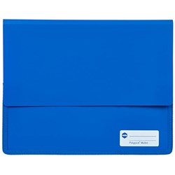 Marbig Blue A4 Heavy Duty Polypick Wallet