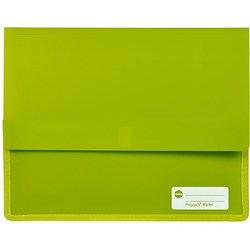 Marbig Lime A4 Heavy Duty Polypick Wallet
