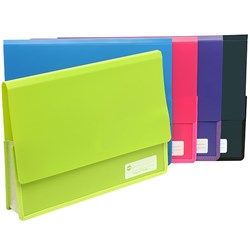 Marbig Purple A4 Heavy Duty Polypick Wallet