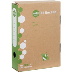 Box File Marbig A4 80mm Kraft