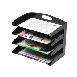 Organiser Marbig Metal 4 Tier Black