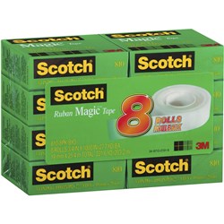 Scotch 810 19mmx25m Magic Tape Value Pack