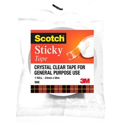 Scotch 500 24mmx66m Everyday Clear Adhesive Tape