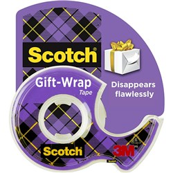Tape Scotch 15L Giftwrap 19mmx16m With Dispenser