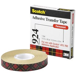 Tape Scotch 924 Adhesive Transfer 12.7mmx32.9M
