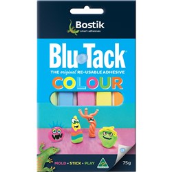 Adhesive Repostionable Bostik Blu-Tac Coloured 75gm