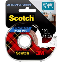 Tape Double Sided Scotch 109 Removable 19mmx3.8M