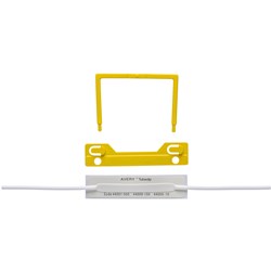 File Fastener Tubeclip Yellow