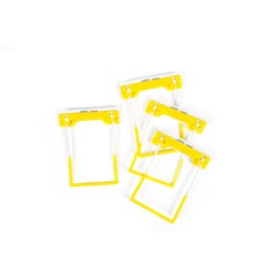 File Fastener Tubeclip Yellow