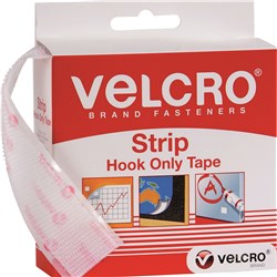 Velcro Strip Hook 25mmx3.6M White