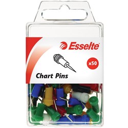Pins Chart Assorted Colours