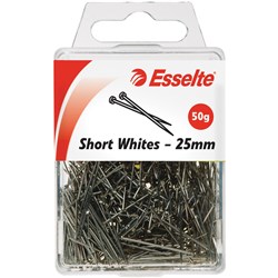 Pin Esselte Short White 25mm