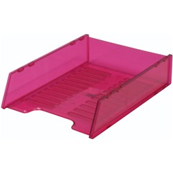 Italplast Tint Pink Multi Fit Document Tray