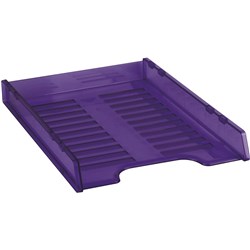 Italplast Tint Purple Slimline Multi Fit Document Tray