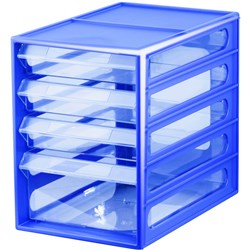 Italplast Blueberry Office Organiser Cabinet