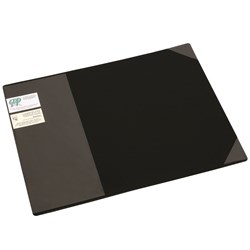 Desk Mat 450X590mm With Clear Flap Black