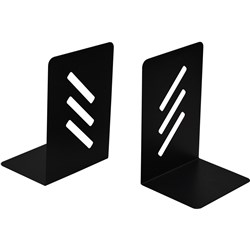 Bookends Metal Pair Black