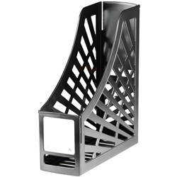 Italplast I160 Black Recycled Magazine Holder