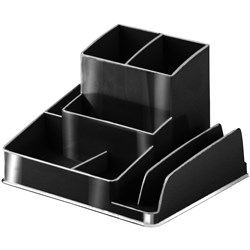 Italplast Recycled Black Desk Organiser