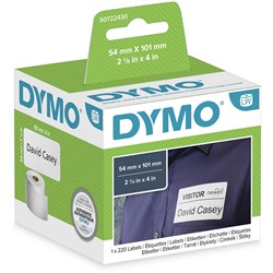 Label Dymo Labelwriter Shipping White 54mmx101mm