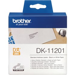 Brother 29mmx90mm White DK11201 Standard Label Address