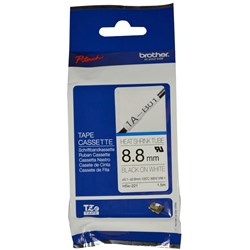 Brother Hse-221 Shrink Tube 8.8Mm Black On White