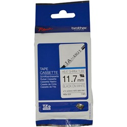 Brother HSE-231 Shrink Tube 11.7mm Black On White