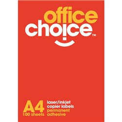 Office Choice 1 P/Page Laser/Inkjet/Copier Labels
