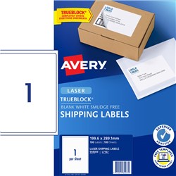 Label Laser Avery Shipping L7167-100 199.6X289.1mm 1 P/Page