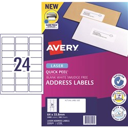 Label Laser Avery Address L7159-100 64x33.8mm