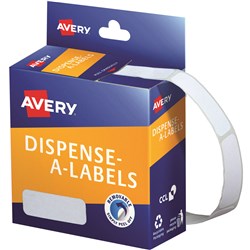 Label Avery Dispenser Pack Rectangle 13X36mm White