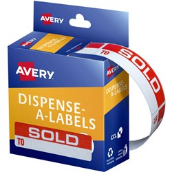 Label Avery Dispenser Pack Sold To 19X64mm