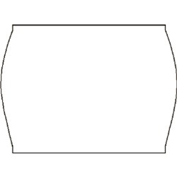 Blitz 21x16mm White Removable Pricing Gun Labels