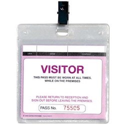 Zions WCVSFR Visitor Pass Wallet & Clips