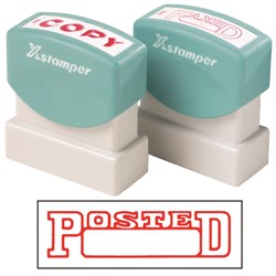 X-Stamper 1211 Posted/Date Red Self Inking Stamp