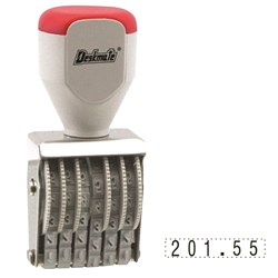 Stamp Rubber Deskmate 6 Band Number 4mm