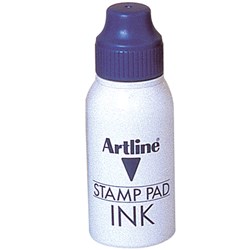 Artline 50c Blue Stamp Pad Ink