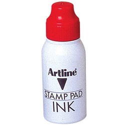 Artline 50c Red Stamp Pad Ink