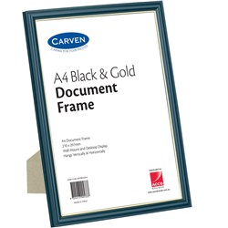 Frame Certificate A4 Black/Gold