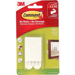 Command White 17201 Medium Picture Hanging Strips