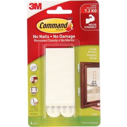 Command White 17206 Large Picture Hanging Strips