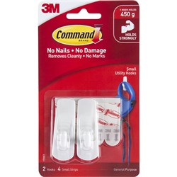 Command White 17002 Small Hook